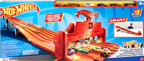 Hot Wheels Mattel V1983-6-Spuren-Mega-Rennstrecke von Hot Wheels