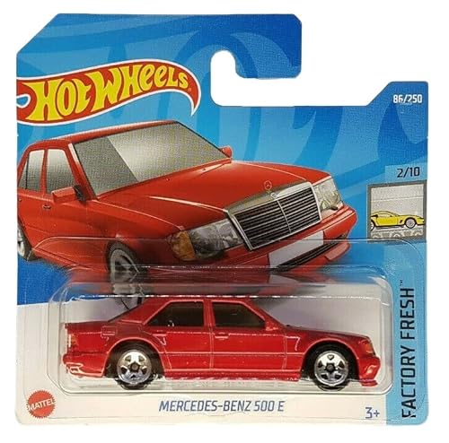 Hot Wheels - Mercedes-Benz 500 E - Factory Fresh 2/10 - HCT95 - Short Card - rot - Mattel 2022 von Hot Wheels