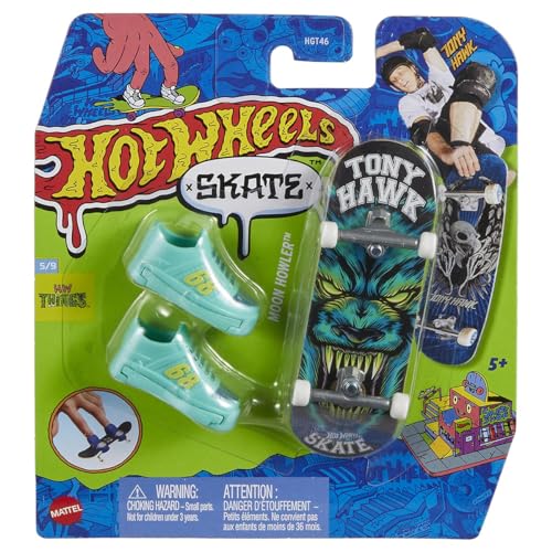 Hot Wheels Mini Monopatin inkl. Schuhe, 10 cm, Verschiedene Modelle von Hot Wheels