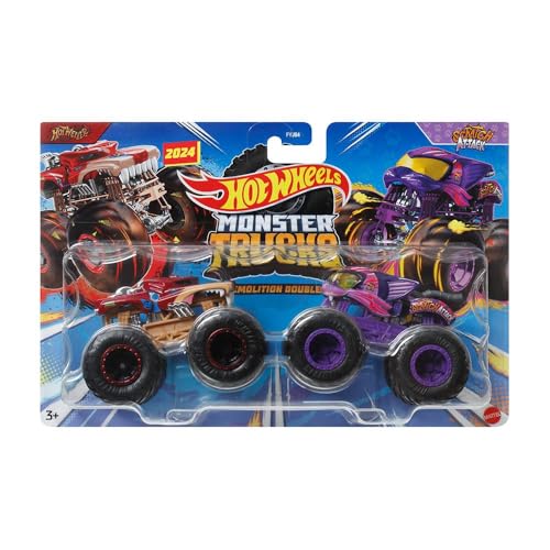 Hot Wheels Monster Trucks 1:64 Strong Dual Cars HOTWEILER - SCRATCH ATTACK FYJ64-HWN66 von Hot Wheels