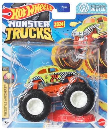 Hot Wheels Monster Trucks 2024 Maßstab 1:64 (Beetle Freestyle Wreckers 1/12) von Hot Wheels