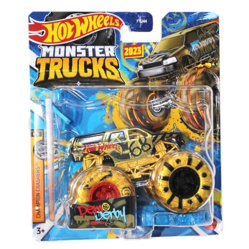 Hot Wheels Monster Trucks 2024 Maßstab 1:64 (Demo Derby Gold 6/6 Championship Crashers) von Hot Wheels