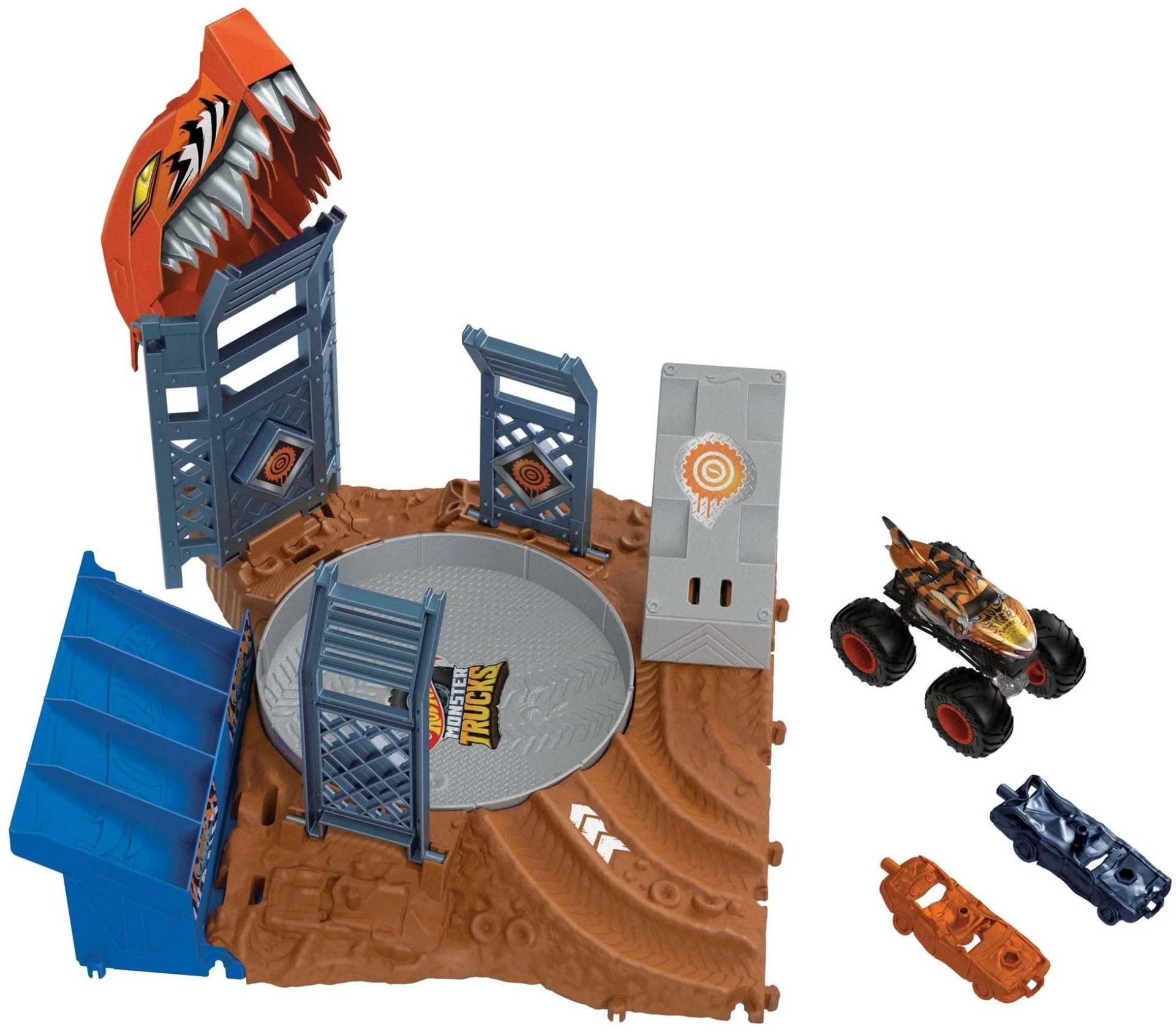 Hot Wheels Monster Trucks Arena Smashers Spielset Tigerhai von Hot Wheels