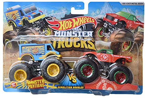 Hot Wheels Monster Trucks Monster Portions Vs Sriracha, Demolition Doubles von Hot Wheels