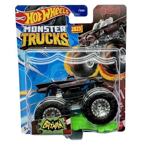 Hot Wheels Monster Trucks Neu für 2023 Maßstab 1:64 Batman The Classic TV Serie, Schwarz von Hot Wheels