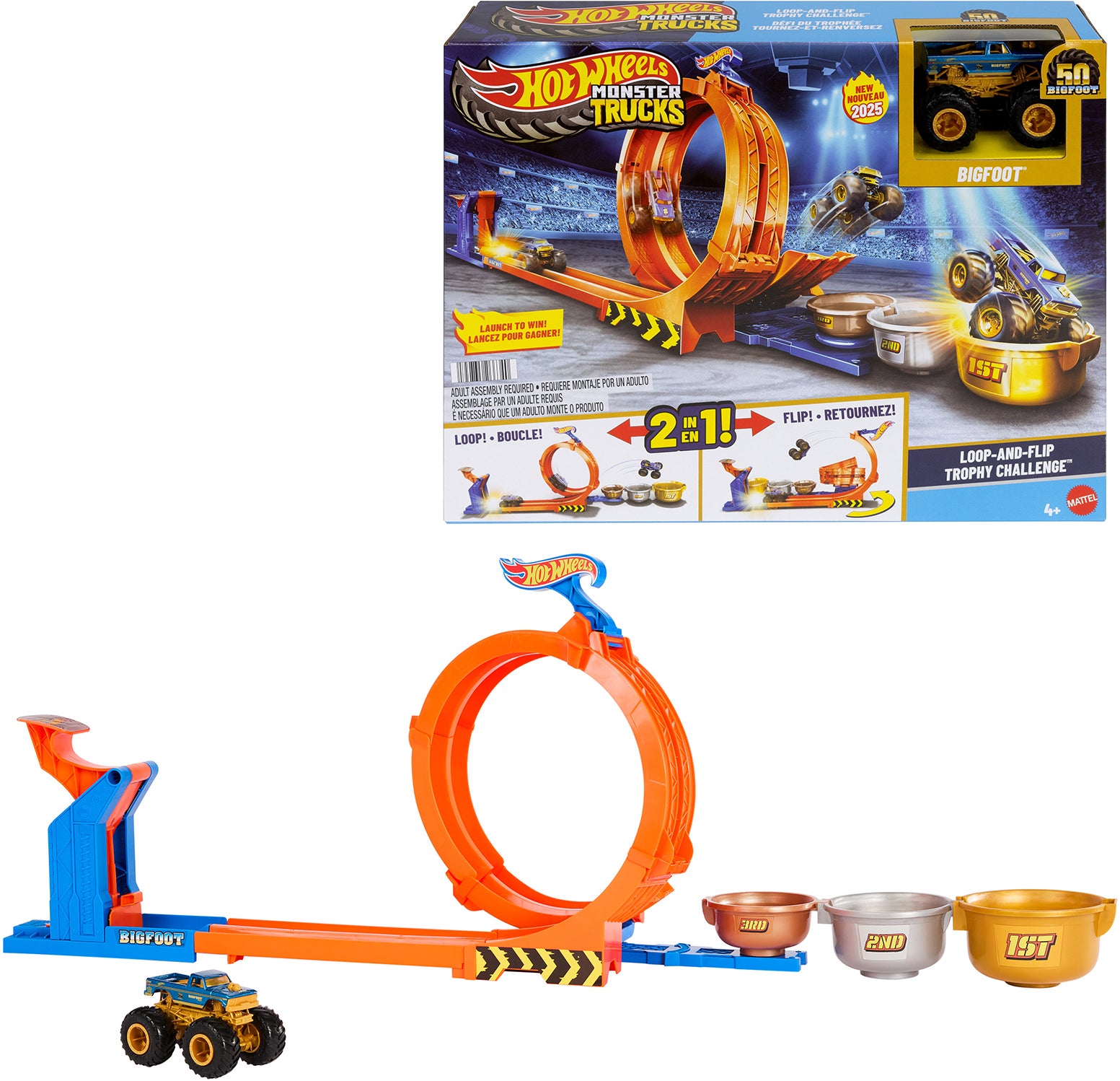 Hot Wheels Monstertruck Loop &  Flip Trophy Challange Autorennbahn von Hot Wheels