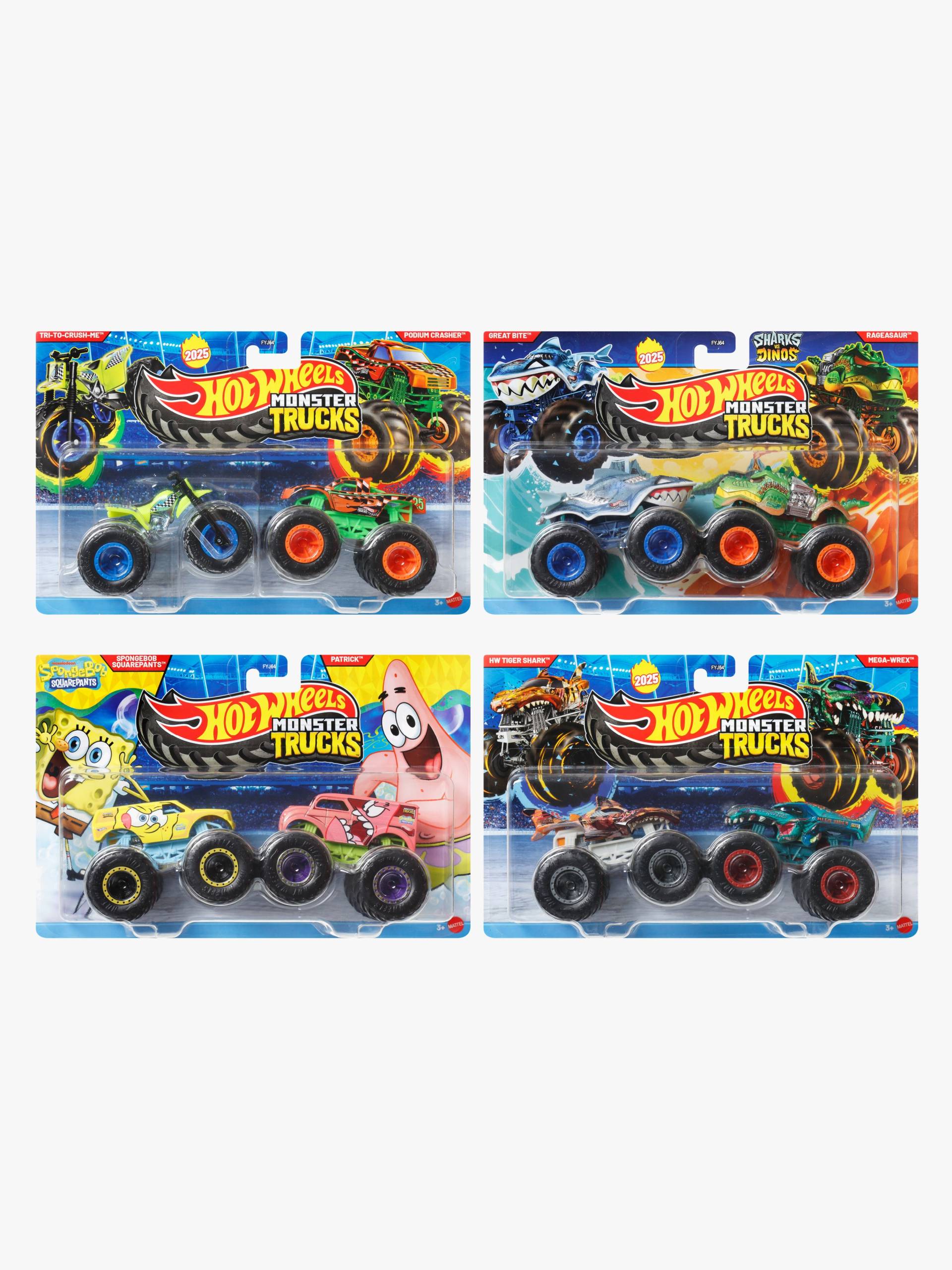 Hot Wheels Monstertrucks 1:64 2er-Pack Gemischte Auswahl Hot Wheels Monstertrucks 1:64 2er-Pack Gemischte Auswahl von Hot Wheels