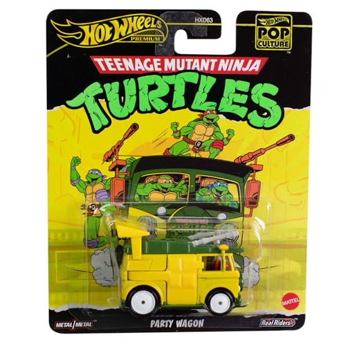 Hot Wheels Ninja Turtles TMNT Modell Party Wagon Die Cast - Maßstab 1:64 - Länge 7cm Pop Kultur HXF04 von Hot Wheels