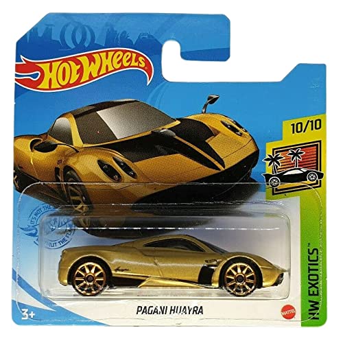 Hot Wheels - Pagani Huayra - HW Exotic 10/10 - GRY90 - Short Card - Gold - Mattel 2021 von Hot Wheels