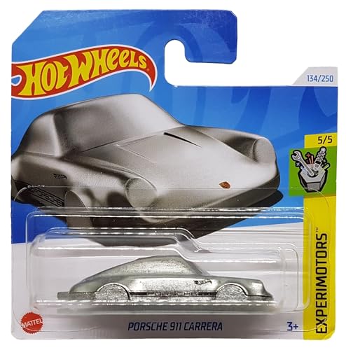 Hot Wheels - Porsche 911 Carrera - Experimotors 5/5 - HRY64 - Short Card - Schlüsselanhänger - Silber - Mattel 2024-1:64 von Hot Wheels