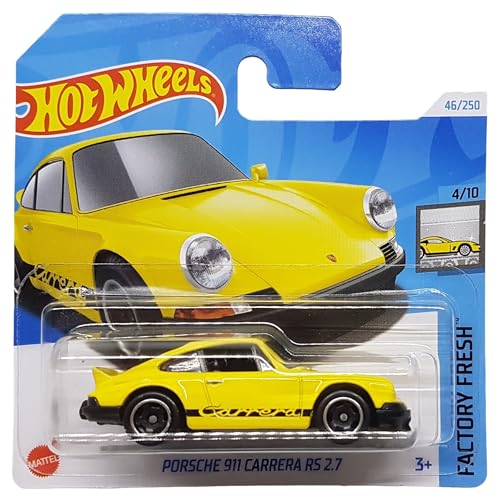 Hot Wheels - Porsche 911 Carrera RS 2.7 - Factory Fresh 4/10 - HTC49 - Short Card - gelb - Mattel 2024 von Hot Wheels