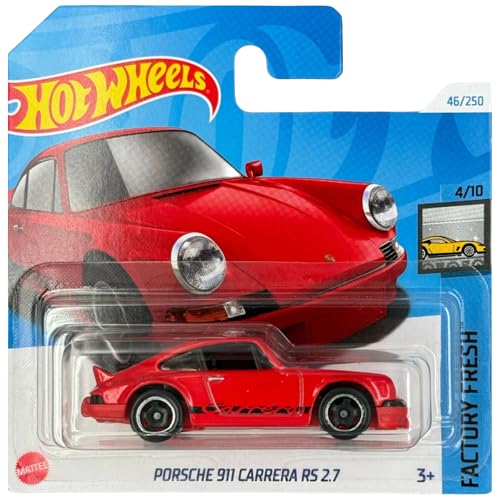 Hot Wheels - Porsche 911 Carrera RS 2.7 - Factory Fresh 4/10 - HTD08 - Short Card - rot - Mattel 2024 - 1:64 von Hot Wheels