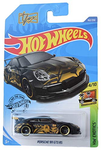 Hot Wheels Porsche 911 GT3 RS 162/250 Schwarz 1:64 Auto Sportwagen Kid Uni Kinder von Mattel