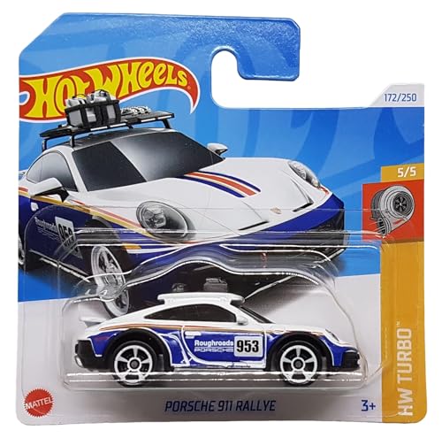 Hot Wheels - Porsche 911 Rallye - HW Turbo 5/5 - HRY70 - Short Card - Roughroads - Mattel 2024 – 1:64 von Hot Wheels