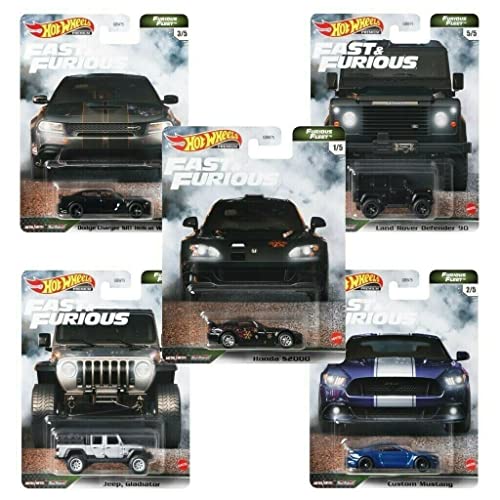 Hot Wheels Premium Fast & Furious Furious Fleet GBW75 979N alle 5 Fahrzeuge komplett von Hot Wheels