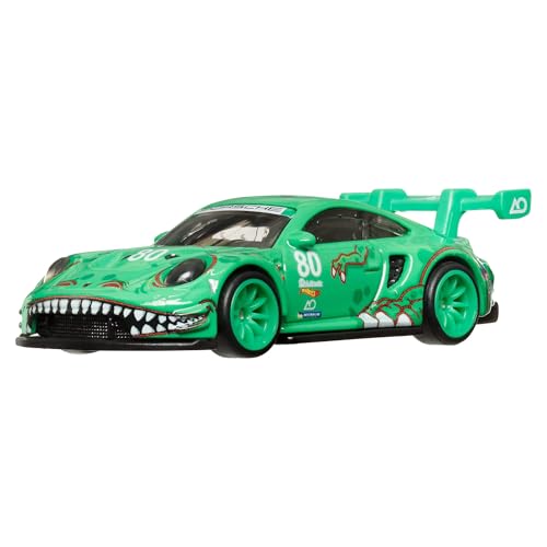 Hot Wheels Premium Porsche 911 GT3 R, Car Culture Circuit Legends Fahrzeuge für Kinder ab 3 Jahren und Erwachsene Fans und Sammler, Premium-Kollektion von Car Culture im Maßstab 1:64, von Hot Wheels