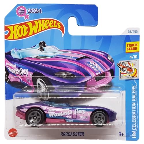 Hot Wheels - RRRoadster - HW Celebration Racers 4/10 - HRY98 - Short Card - Track Stars - International Women´s Day - Mattel 2024 - 1:64 von Hot Wheels