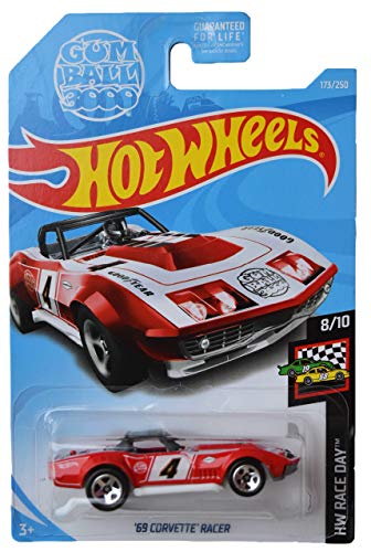 Hot Wheels Race Day Series 8/10 '69 Corvette Racer 173/250 Rot von Hot Wheels