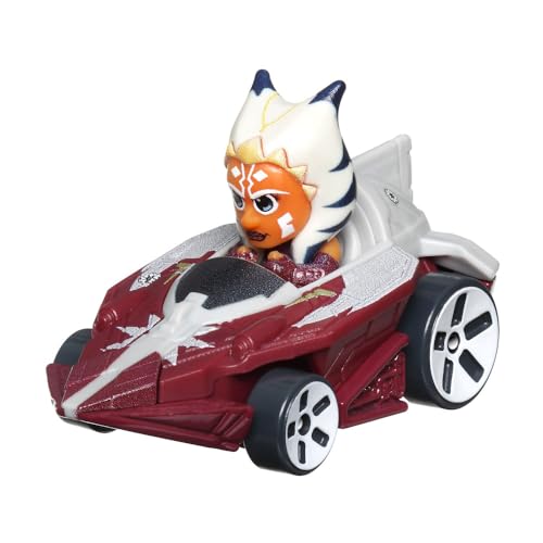 Hot Wheels Racer Verse Ahsoka Druckguss-Modellauto, Spielzeug für Kinder ab 3 Jahren, Geschenk für Kinder und Sammler, Mehrfarbig von Hot Wheels