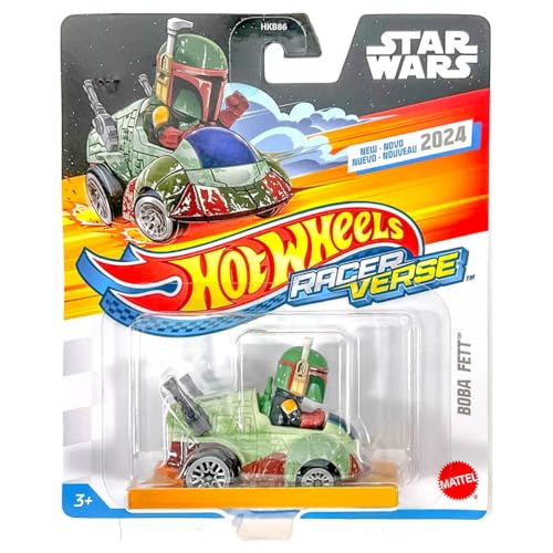 Hot Wheels RacerVerse Boba Fett Spielzeugauto im Maßstab 1:64, optimierte Strecke von Hot Wheels