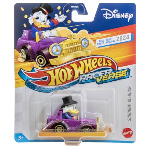 Hot Wheels RacerVerse Scrooge McDuck Spielzeugauto, Maßstab 1:64, optimierte Strecke von Hot Wheels