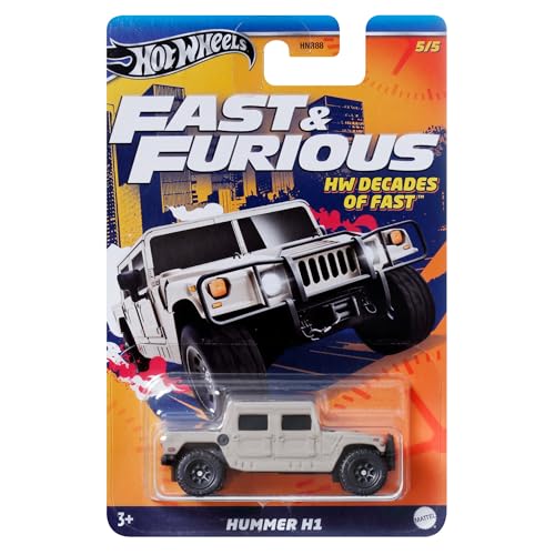 Hot Wheels Fast and Furious Auto Hummer H1 - HW Decades of Fast - Modell Die Cast Maßstab 1:64 - Länge 7 cm - HRW45 von Hot Wheels