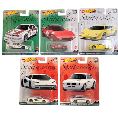 Hot Wheels - Serie Spektakulär: Set mit 5 Ikonischen Autos im Maßstab 1:64 von Hot Wheels