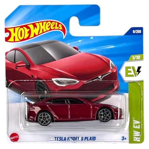 Hot Wheels Single Cars TESLA MODELL S PLAID HYW86 von Hot Wheels