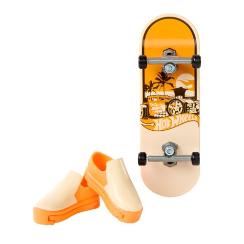 Hot Wheels Skate Fingerboard Spielset, designt in Zusammenarbeit mit Tony Hawk, inkl1 Fingerboard und 1 Paar Skateboard-Schuhe, Design kann variieren, ab 5 Jahren, HGT46 von Hot Wheels