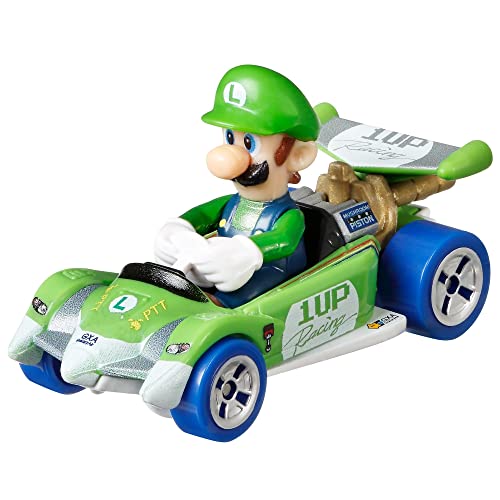 Hot Wheels - Spielzeug, Color DieCast Luigi Circuit Special von Super Mario Kart - Maßstab 1:64 Länge 5 cm von Hot Wheels