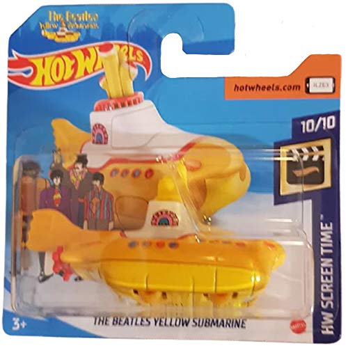 Hot Wheels The Beatles Yellow Submarine HW Screen Time 10/10 2020 Short Card von Hot Wheels