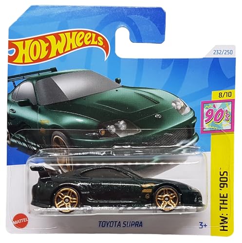 Hot Wheels - Toyota Supra - HW: The ´90s 8/10 - HTB09 - Short Card - JDM - dunkelgrün metallic - Mattel 2024 – 1:64 von Hot Wheels