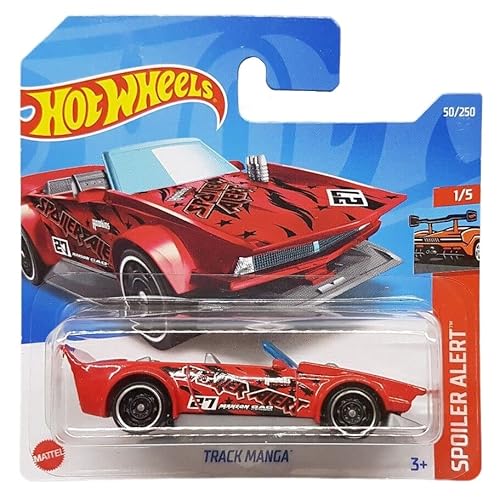 Hot Wheels - Track Manga - Spoiler Alert 1/5 - HCW97 - Short Card - rot - Mattel 2022 von Hot Wheels