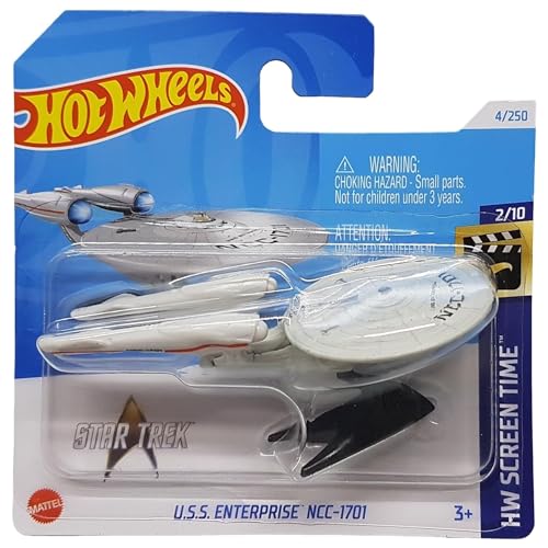 Hot Wheels - U.S.S. Enterprise NCC-1701 - HW Screen Time 2/10 - HTB32 - Short Card - Star Trek - Mattel 2024 von Hot Wheels