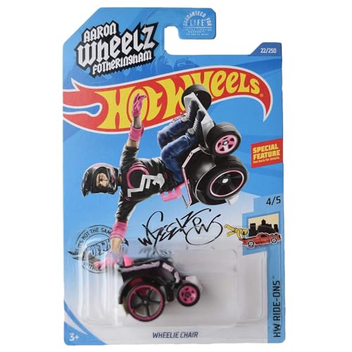 Hot Wheels Wheelie Chair 22/250 Ride Ons 4/5, Schwarz/Pink von Hot Wheels