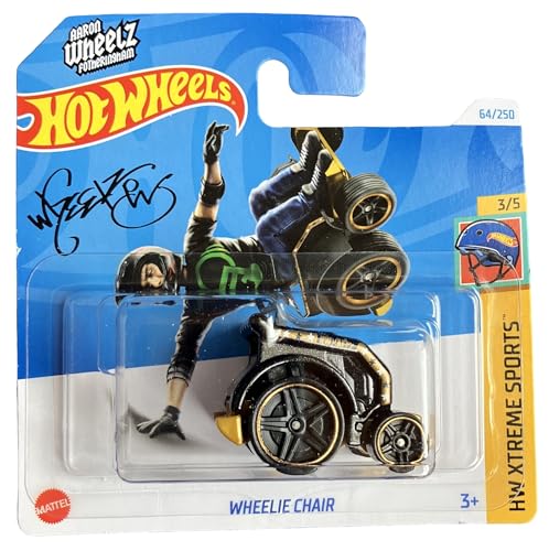 Hot Wheels - Wheelie Chair - HW Xtreme Sports 3/5 - HTD18 - Short Card - Aaron Wheelz Fotheringham - Mattel 2024 - 1:64 von Hot Wheels