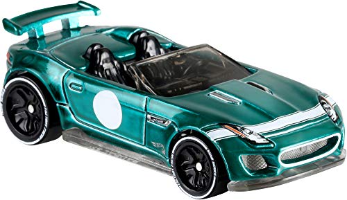 Hot Wheels id FXB18 - Die-Cast Fahrzeug 1:64 '15 Jaguar F-Type Project 7 mit NFC-Chip zum Scannen iD App, Auto Spielzeug ab 8 Jahren, Mehrfarbig von Hot Wheels