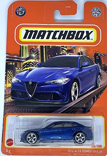 Matchbox 2022 - 2016 Alfa Romeo Giulia - Blau - 26/100 von Hot Wheels