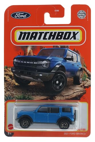 Matchbox 2022 - 2021 Ford Bronco [Blau] 34/100 von Hot Wheels