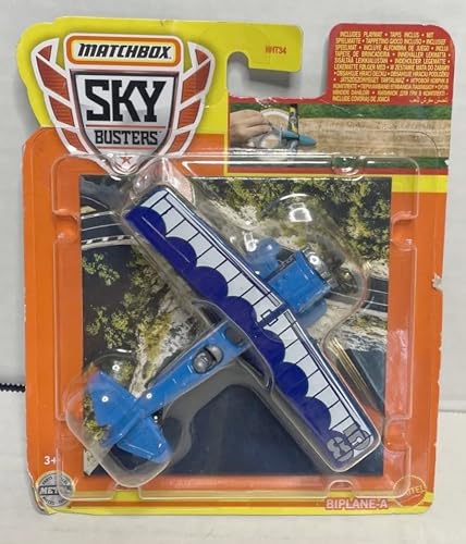 Matchbox - Sky Busters - Doppeldecker-A - Blau - 2022 13/33 von Hot Wheels