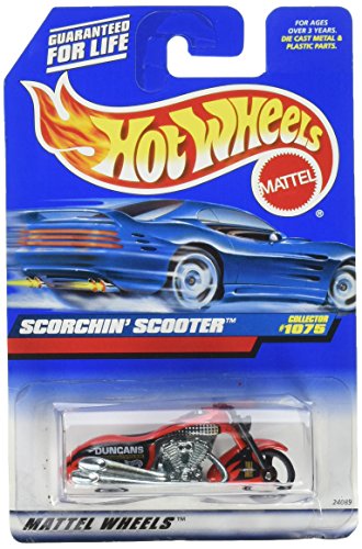 Mattel Hot Wheels 1999, Maßstab 1:64, Red Scorchin Scooter, Druckguss-Motorrad, Sammler, #1075 von Mattel