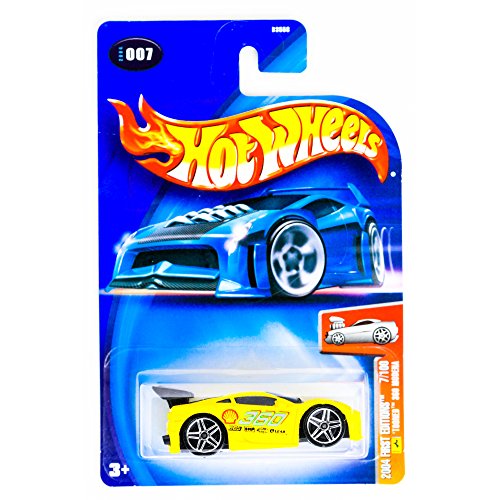 Mattel Hot Wheels 2004 First Editions 1:64 Scale Yellow Tooned 360 Modena Die Cast Car #007 by Hot Wheels von Hot Wheels