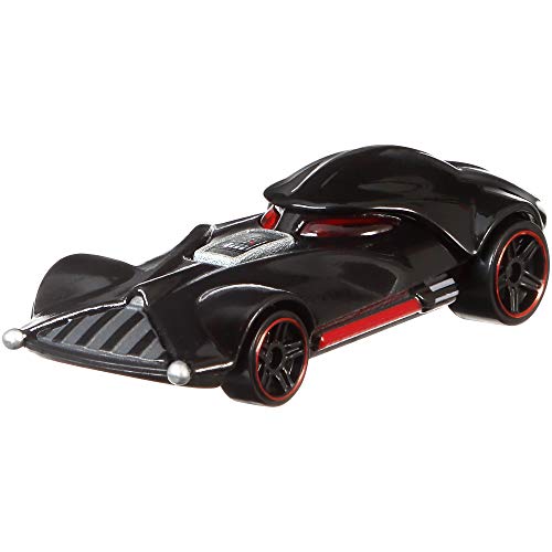 Mattel Hot Wheels GMH89 Character Cars Darth Vader, Star Wars Spielzeugauto Flitzer schwarz für Kinder und Sammler von Hot Wheels