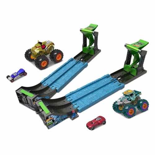 Mattel Hot Wheels Monster Trucks Pista Roarin' Rumble HCJ77 Spielzeug, Mehrfarbig (MATHCJ77) von Hot Wheels