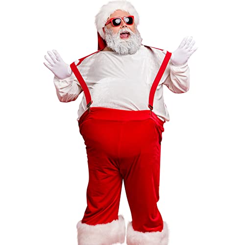 Gepolsterter Bauch, Weihnachtsmann, Bauch, gefälscht, gepolstert, für Schwangerschaft, Cosplay, Bauch, für Halloween, Cosplay, Party, Weihnachten (rot) von Hotop