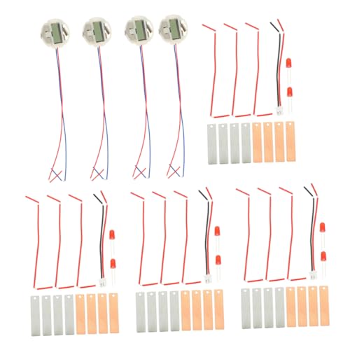 Housoutil 4 Sätze DIY Obst und Kartoffelbatterie Physik Experimentierkasten mit Kupfer Elektroden und Elektronischer Uhr Stem Lernspielzeug für Energieumwandlung und Praktischen Housoutil 4 Sätze DIY Obst und Kartoffelbatterie Physik Experimentierkasten mit Kupfer Elektroden und Elektronischer Uhr Stem Lernspielzeug für Energieumwandlung und Praktischen von Housoutil