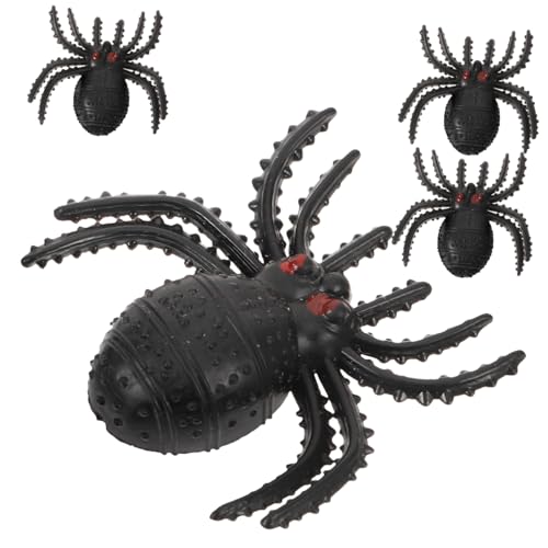 Housoutil 4 Stück Halloween-Haare Spinnenclips für Haare Cosplay-Zubehör Kawaii Haarschmuck Haarnadeln mit Strasssteinen Spinnenstütze Spinnendekoration Dämon Kopfbedeckung von Housoutil