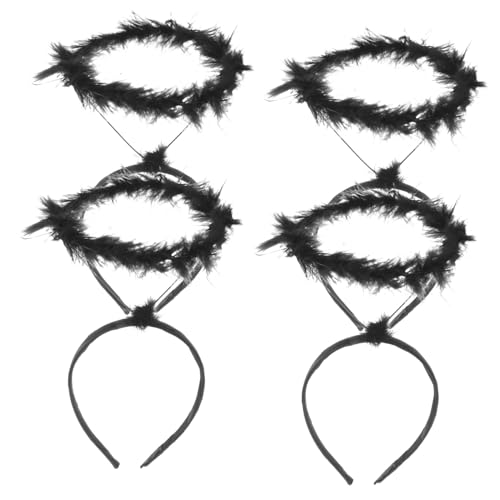 Housoutil 4 Stück Weihnachtsstirnband Weihnachts-Halos-Stirnband Halo-Stirnband kostüme für erwachsene Heiligenschein Fee einstellen Engelsflügel Kleidung Kind Requisiten von Housoutil