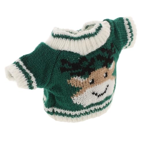 Housoutil Austauschbare Bärenkleidung, Elchbärpullover für Kuscheltiere, Süßes Puppenkostüm, Grünes Dekoratives Plüschspielzeugzubehör Housoutil Austauschbare Bärenkleidung, Elchbärpullover für Kuscheltiere, Süßes Puppenkostüm, Grünes Dekoratives Plüschspielzeugzubehör von Housoutil