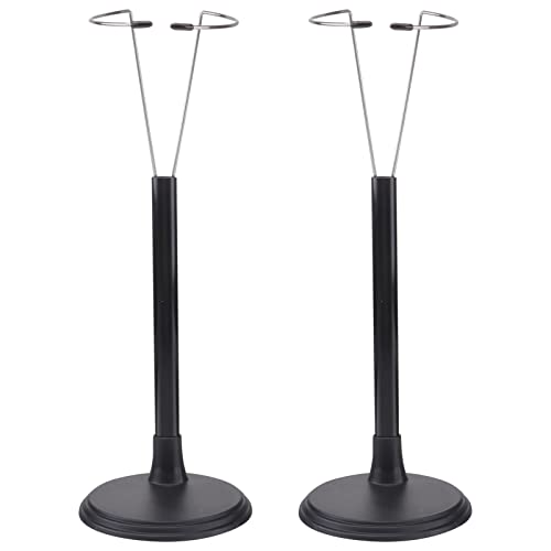 Housoutil Einstellbarer Puppenständer 2 Pack Black Doll Stand Display -Inhaber Aktionsfigur Display -Rack Für Puppen Flexible Unterstützungshalterung Für 35 cm Puppen von Housoutil